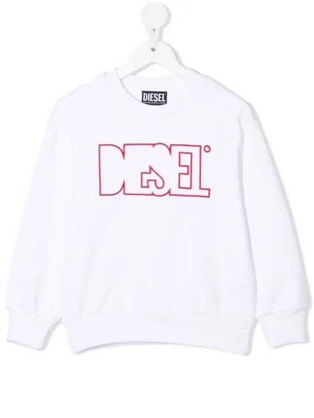 Diesel Kids толстовка с вышитым логотипом