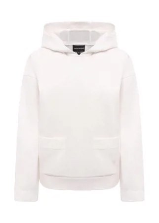 Худи из вискозы Emporio Armani