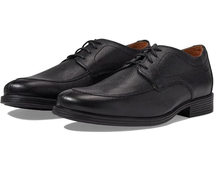 Оксфорды Clarks Whiddon Apron, цвет Black Tumbled Leather
