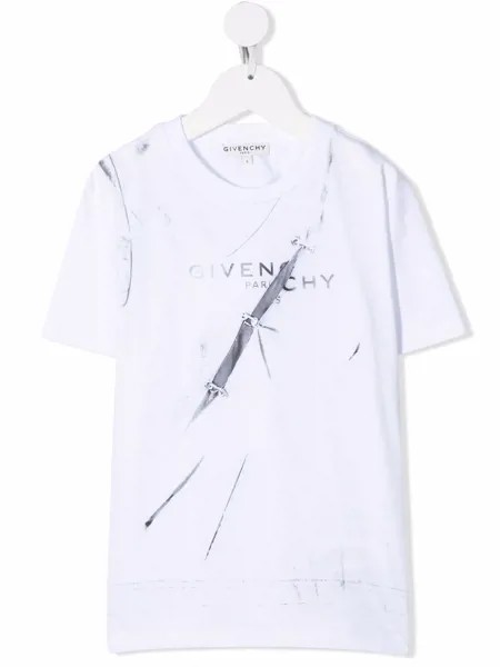 Givenchy Kids футболка с логотипом