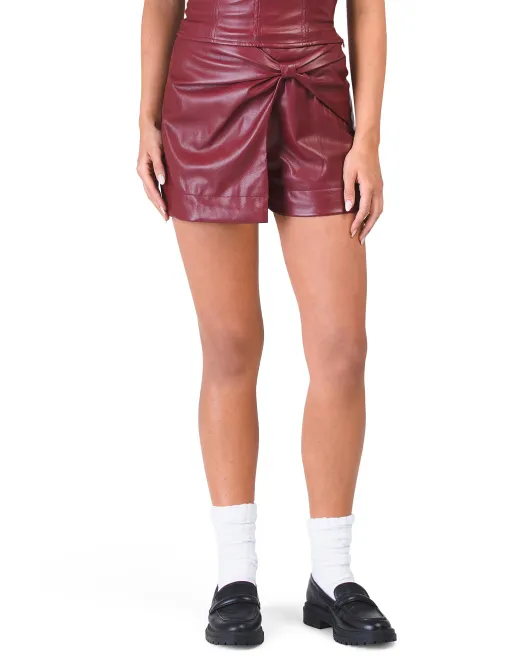Юбка Holly из искусственной кожи Lost + Wander, цвет Merlot