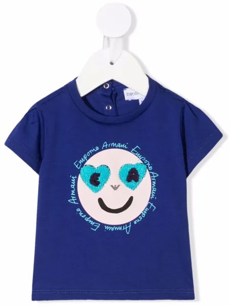 Emporio Armani Kids футболка с графичным принтом
