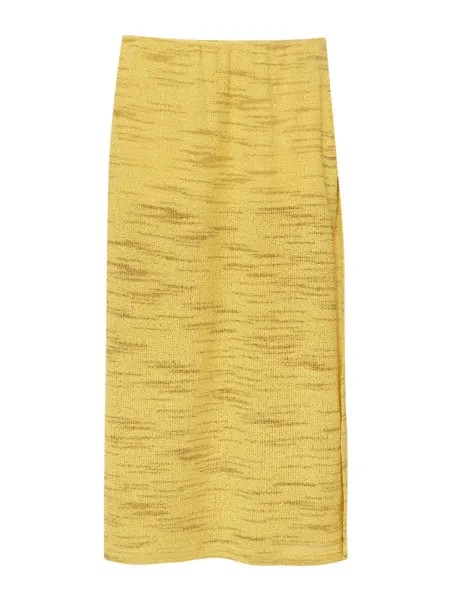Юбка Pull&Bear, цвет Yellow/Mustard