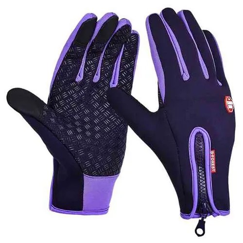 Перчатки MoscowCycling, подкладка, размер S (29.5 см), фиолетовый