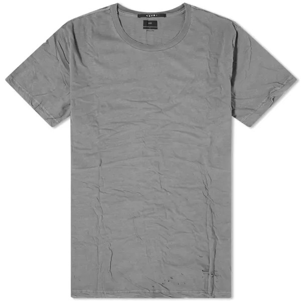 Футболка Ksubi Sioux Distressed, цвет Vintage Grey