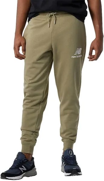 Спортивные брюки New Balance Men's Nb Essentials Stacked Logo, зеленый