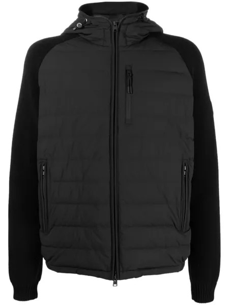 Woolrich пуховик с капюшоном, черный