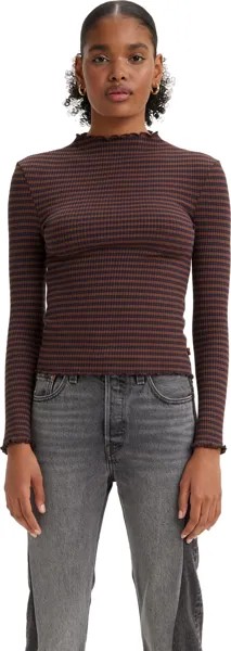 Лонгслив женский Levi's A4422 коричневый XS
