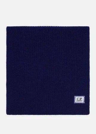 Шарф C.P. Company Extra Fine Merino Wool, цвет синий