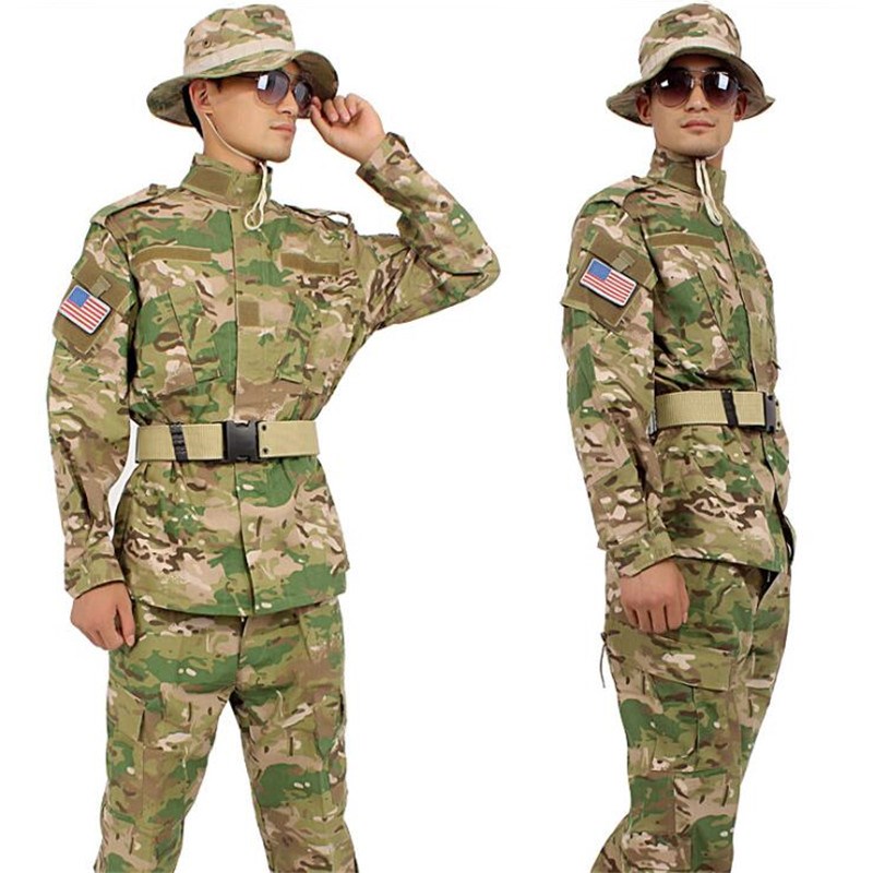 Мужские тактические камуфляжные костюмы, военная Униформа армии США, качественная одежда, дышащие боевые рубашки + брюки, комплекты для охоты и тренировок