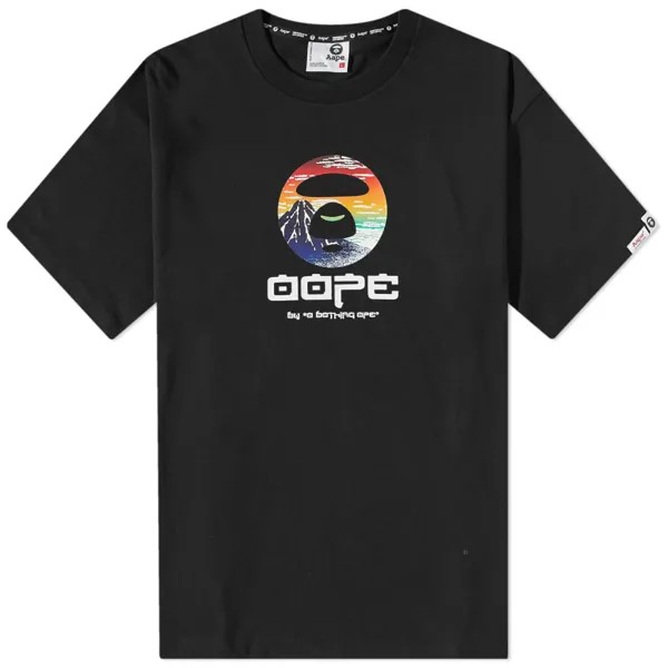 Футболка AAPE Japan Mountain, черный