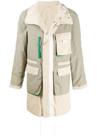 Yves Salomon двусторонняя куртка в стиле колор-блок