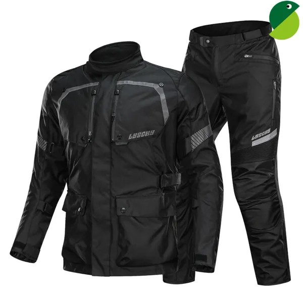 Мотоциклетная куртка LYSCHY Touring, защитный костюм для езды на мотоцикле, одежда для эндуро, Мужское пальто, боди-армированный мужской жакет, брю...