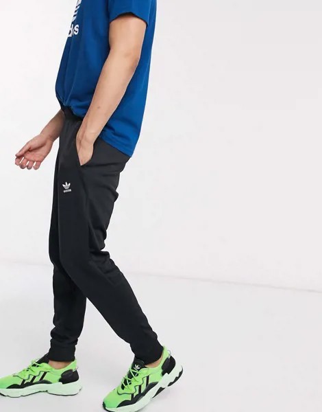 Черные джоггеры с логотипом-трилистником adidas Originals-Черный