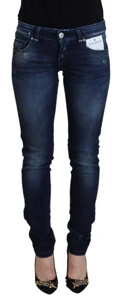 Джинсы ACHT Синие хлопковые облегающие женские джинсы с заниженной талией, повседневная джинсовая бирка s. 26 250долл.