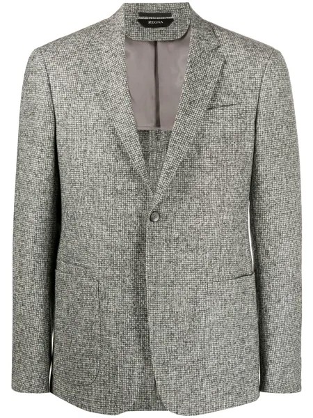 Z Zegna пиджак в ломаную клетку