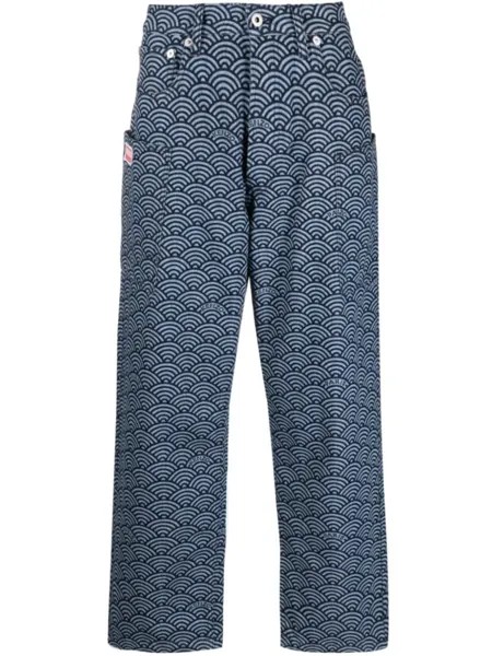Kenzo джинсы карго Monkey Fit, синий
