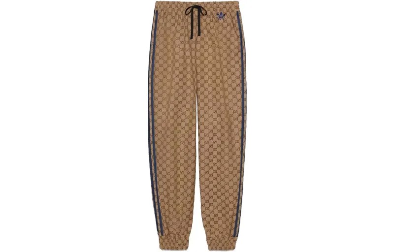 Мужские трикотажные спортивные штаны GUCCI, цвет Beige