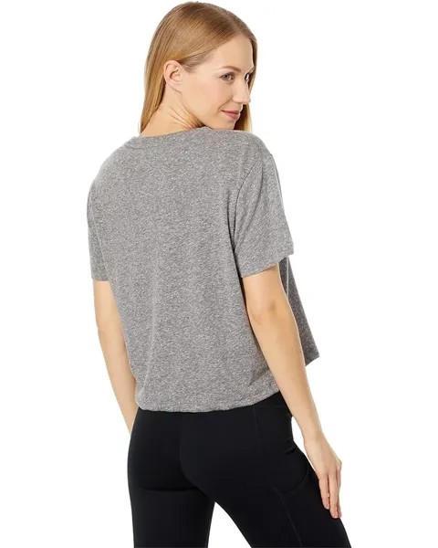 Футболка Spiritual Gangster Let There Be Love Crop Tee, цвет Heather Grey