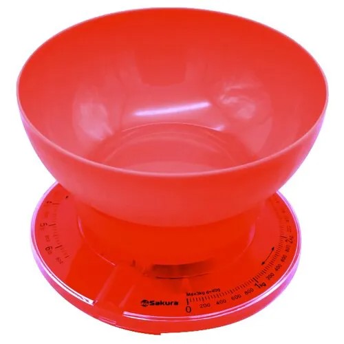Кухонные весы Sakura SA-6008 красный