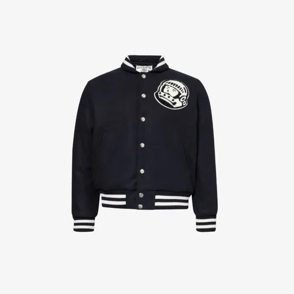 Тканый пиджак свободного кроя с фирменной аппликацией astro varsity Billionaire Boys Club, синий