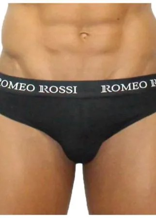 Romeo Rossi Трусы брифы с низкой посадкой, размер 2XL, черный