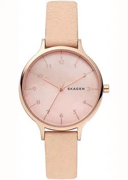 Швейцарские наручные  женские часы Skagen SKW2704. Коллекция Leather