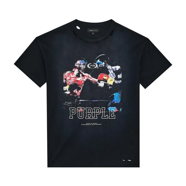 Футболка PURPLE BRAND Textured Inside Out T-Shirt, черный