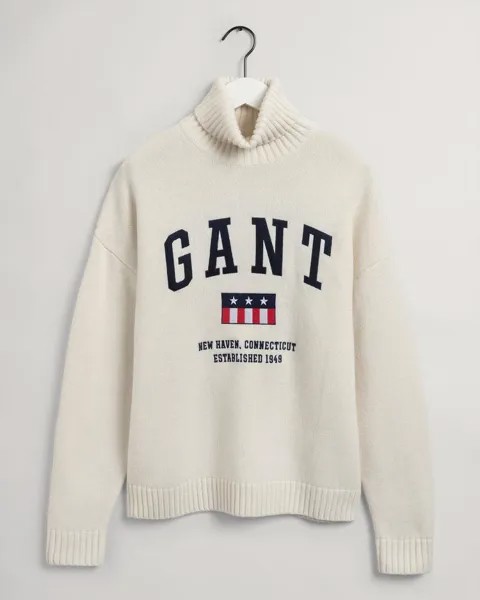 Мужская водолазка Gant, белая