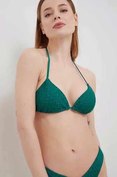 Плавательный бюстгальтер Hollister Co., зеленый