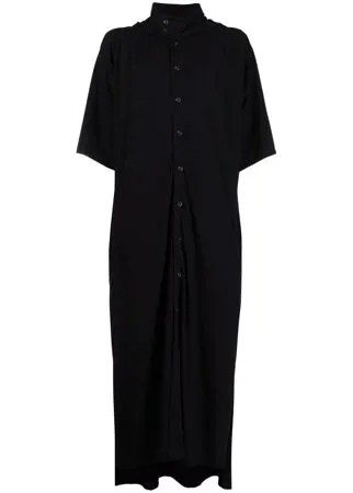 Yohji Yamamoto платье-рубашка оверсайз