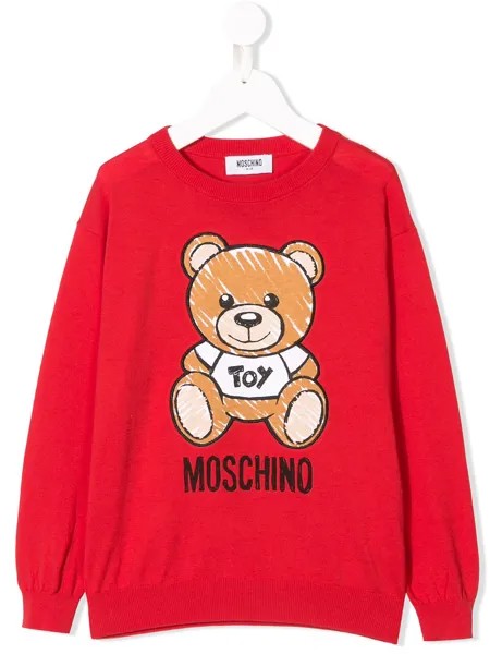 Moschino Kids джемпер с логотипом