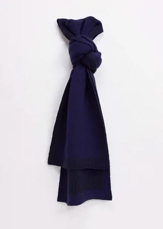 Темно-синий полосатый шарф Ben Sherman