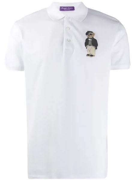 Ralph Lauren Purple Label рубашка-поло с вышивкой
