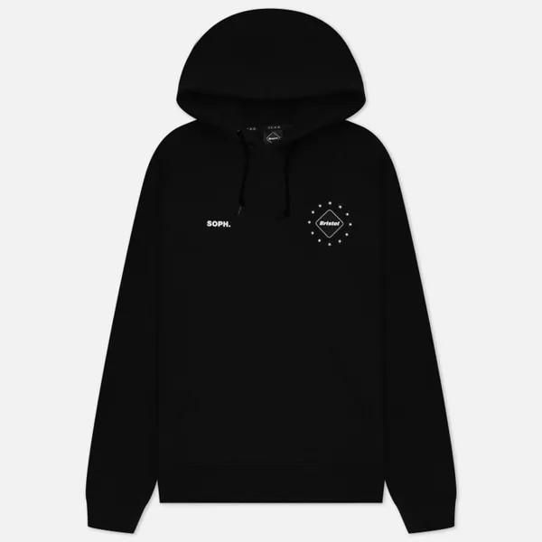 Мужская толстовка F.C. Real Bristol Big Logo Team Hoodie чёрный, Размер S