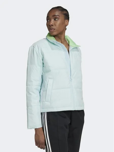 Пуховик стандартного кроя Adidas, синий