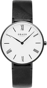 Fashion наручные  женские часы Obaku V283LXBWRB-DIB. Коллекция Ultra Slim