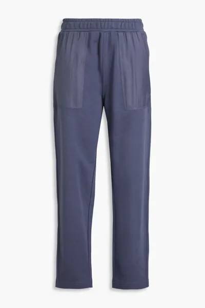 Спортивные брюки из хлопкового флиса Emporio Armani, цвет Slate blue