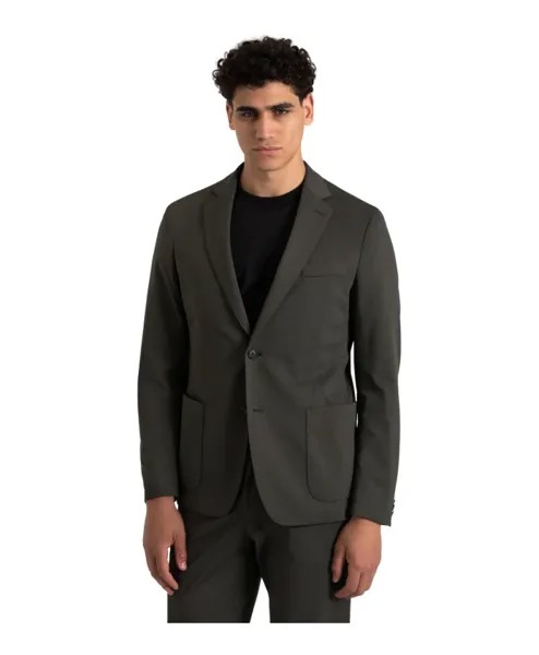 Элегантный пиджак в стиле рваный костюм Hugo Boss, серый