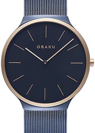 Fashion наручные  мужские часы Obaku V240GXSLML. Коллекция Ultra Slim