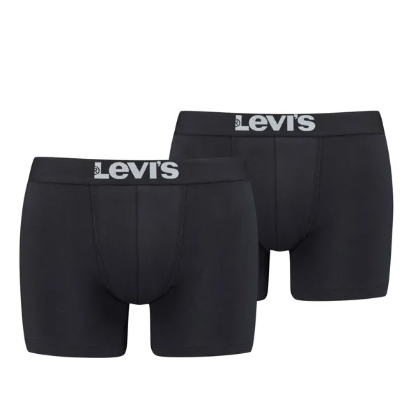 Боксеры Levi´s BoxershortsLEVIS Men Solid Basic Boxer Brief 2Pin884 - jet black, цвет BoxershortsLEVIS Men Solid Basic Boxer Brief 2Pin884 - jet black