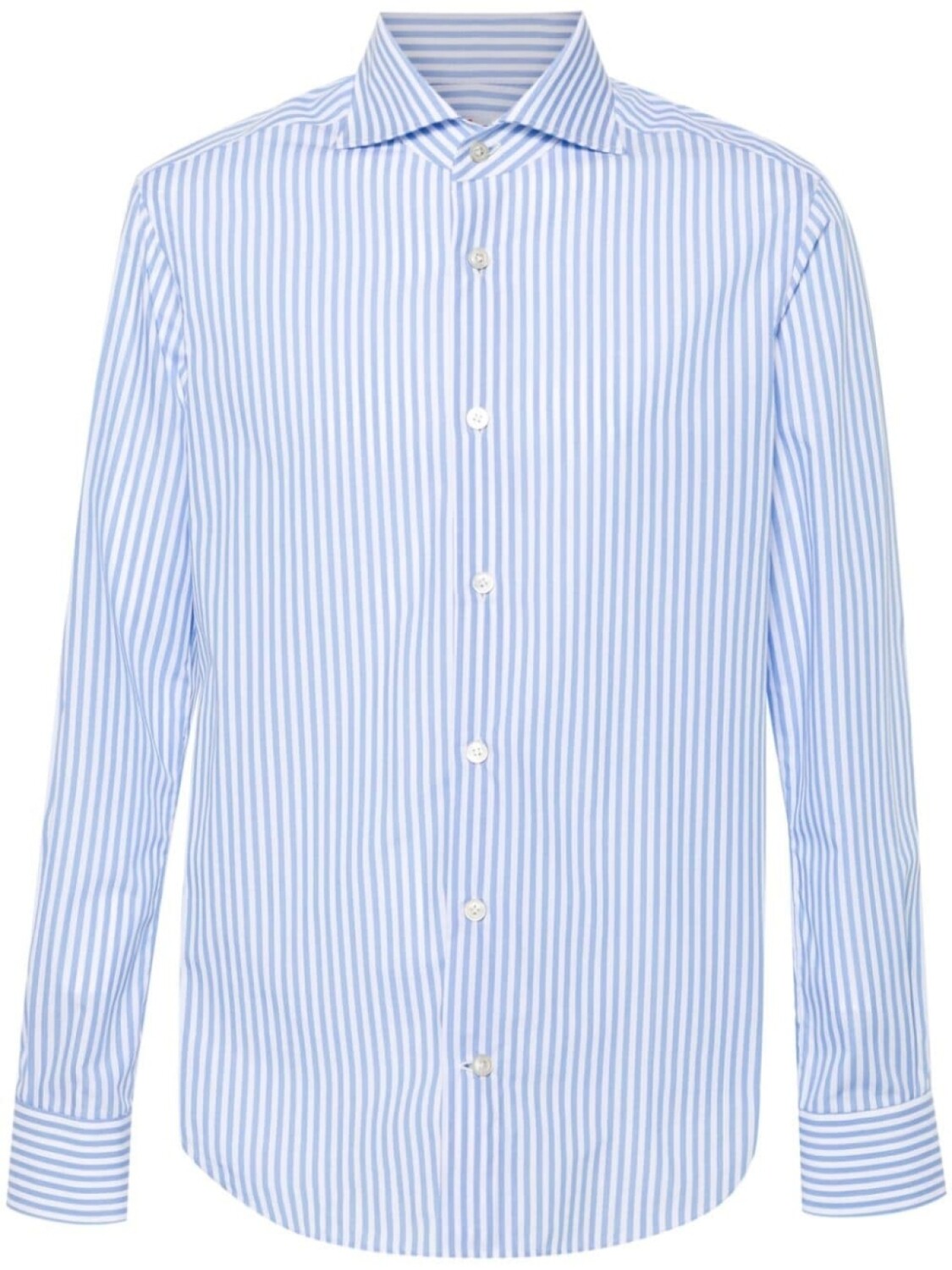 Kiton рубашка в тонкую полоску, синий