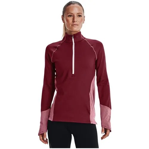 Лонгслив Under Armour, размер XXL, бордовый