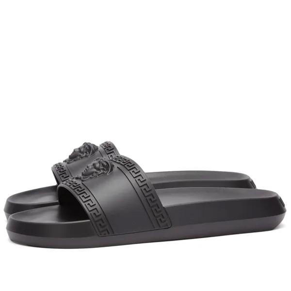 Шлепанцы Versace Medusa, черный