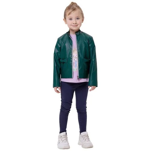 Куртка Karamelli из экокожи для девочек размер 122