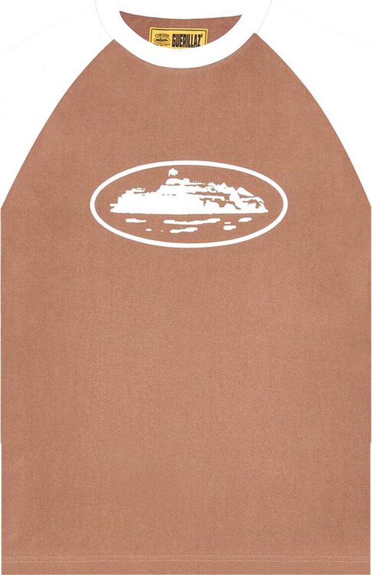 Лонгслив Corteiz Raglan 'Brown', коричневый