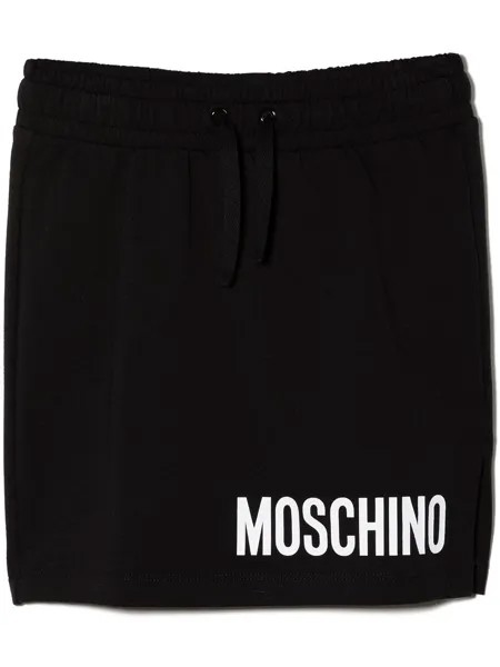 Moschino Kids юбка с логотипом
