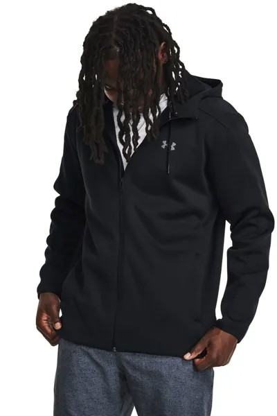 Тренировочная куртка с капюшоном Essential Swacket Under Armour, черный