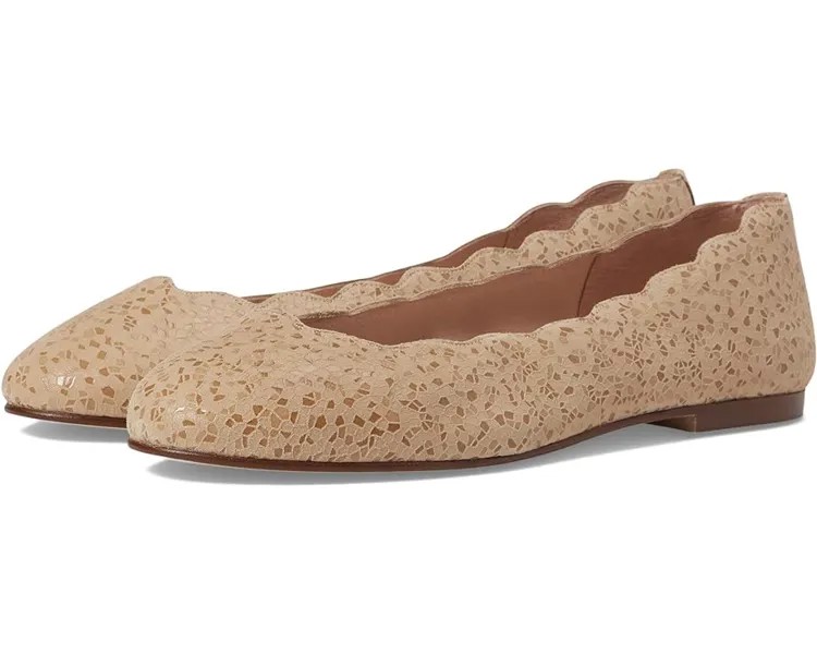 Балетки French Sole Jigsaw, цвет Camel Moscow Suede