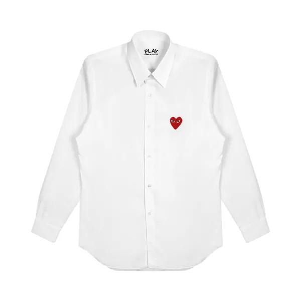 Рубашка Comme des Garçons PLAY Woven Shirt 'White', белый